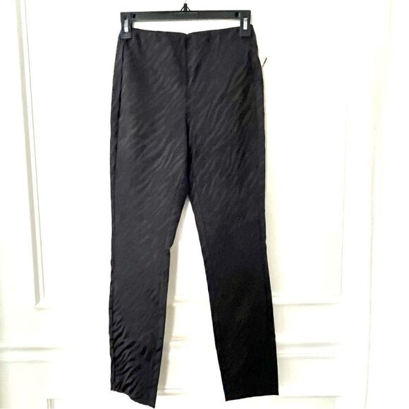 Rag and Bone Simone Cropped Slim Fit Zebra Pants In Black Size 0 NWT - Picture 1 of 8